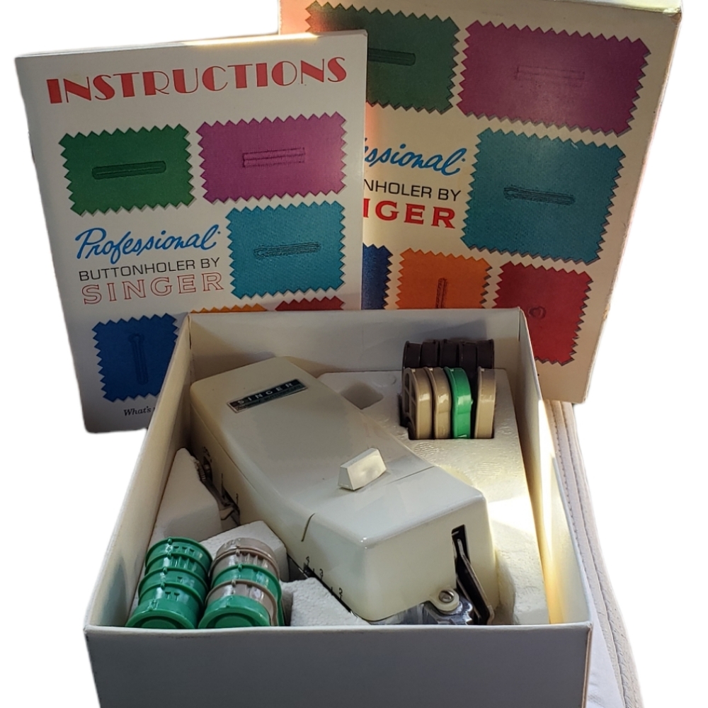 Vintage Singer Professional Buttonholer. 1970
